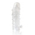 Закрытая прозрачная рельефная насадка Crystal sleeve - 13 см. - Erowoman-Eroman - в Салавате купить с доставкой