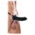 Чёрный полый страпон 7  Silicone Hollow Strap-On - 18 см. - Pipedream - купить с доставкой в Салавате