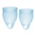 Набор голубых менструальных чаш Feel confident Menstrual Cup - Satisfyer - купить с доставкой в Салавате