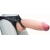 Телесный реалистичный фаллоимитатор на черных трусиках Real Big Strap-On - 34,5 см. - LOVETOY (А-Полимер) - купить с доставкой в Салавате
