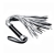 Серебристая плетка Struggle My Flogger с черной ручкой - 45 см. - Lovetoy - купить с доставкой в Салавате