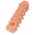 Телесная закрытая насадка с шариками Cock Sleeve Size M - 15,6 см. - KOKOS - в Салавате купить с доставкой