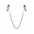 Зажимы для сосков с фиолетовой цепочкой Sweet Caress Nipple Chain - Sweet Caress - купить с доставкой в Салавате