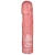 Розовая фаллическая насадка Vac-U-Lock 8  Crystal Jellies Dong - 20,3 см. - Doc Johnson - купить с доставкой в Салавате