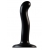 Черный фаллоимитатор-насадка Strap-On-Me P G spot Dildo size S - 16,4 см. - Strap-on-me - купить с доставкой в Салавате