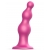 Розовая насадка Strap-On-Me Dildo Plug Beads size S - Strap-on-me - купить с доставкой в Салавате