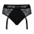 Черные трусики для насадок Diva Lingerie Harness - size L - Strap-on-me - купить с доставкой в Салавате