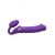 Фиолетовый безремневой вибрострапон Silicone Bendable Strap-On - size XL - Strap-on-me - купить с доставкой в Салавате