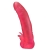 Розовая насадка для страпона с клиторальными лепестками - 18,5 см. - LOVETOY (А-Полимер) - купить с доставкой в Салавате