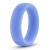 Голубое люминесцентное кольцо Silicone Glo Cock Ring - Blush Novelties - в Салавате купить с доставкой