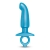 Голубая анальная пробка для массажа простаты Hither Silicone Prostate Plug - 14,3 см. - b-Vibe - в Салавате купить с доставкой