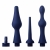 Набор из 3 универсальных насадок для анального душа Universal 3 Piece Silicone Enema Attachment Set - XR Brands - купить с доставкой в Салавате