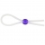 Прозрачное лассо с фиолетовой бусиной SILICONE COCK RING WITH BEAD LAVENDER - NMC - в Салавате купить с доставкой