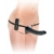 Черный страпон с вагинальной пробкой Deluxe Vibrating Penetrix Strap-On - 19 см. - Pipedream - купить с доставкой в Салавате