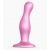 Розовая насадка Strap-On-Me Dildo Plug Curvy size M - Strap-on-me - купить с доставкой в Салавате
