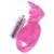 Розовая вибронасадка со стимулятор клитора   Язычок - Toyfa Basic - в Салавате купить с доставкой