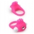 Розовое эрекционное кольцо с щеточкой LIT-UP SILICONE STIMU RING 5 - Dream Toys - в Салавате купить с доставкой