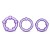 Набор из 3 фиолетовых эрекционных колец Stay Hard Beaded Cockrings - Blush Novelties - в Салавате купить с доставкой