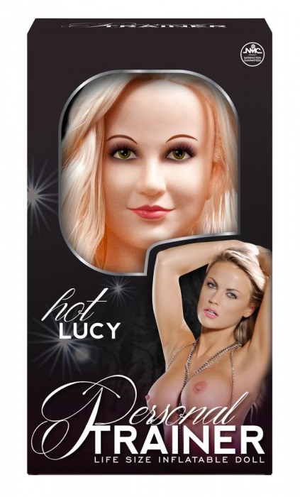 Надувная кукла с вибрацией и 2 любовными отверстиями Hot Lucy Lifesize Love Doll - NMC - в Салавате купить с доставкой