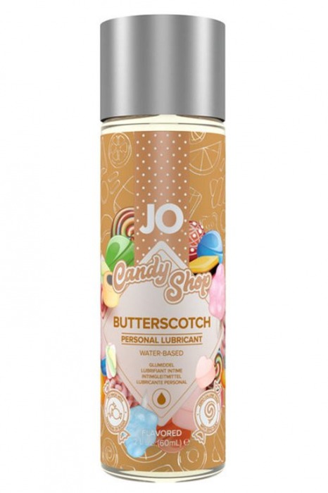 Смазка на водной основе Candy Shop Butterscotch с ароматом ирисок - 60 мл. - System JO - купить с доставкой в Салавате