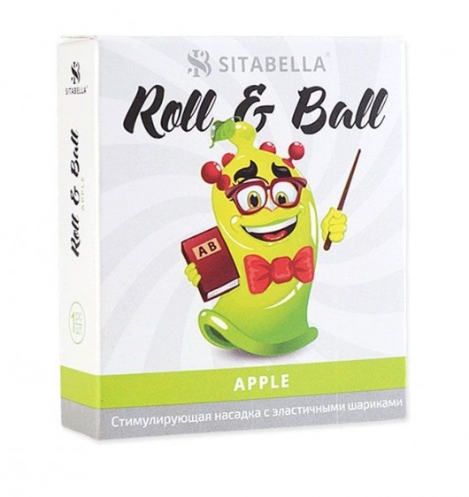 Стимулирующий презерватив-насадка Roll   Ball Apple - Sitabella - купить с доставкой в Салавате