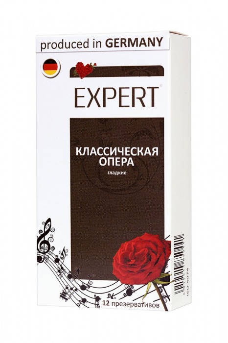 Гладкие презервативы Expert  Классическая опера  - 12 шт. - Expert - купить с доставкой в Салавате