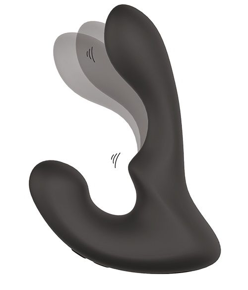 Чёрный массажер простаты с 2 моторами BOOTY ROCKER - Dream Toys - в Салавате купить с доставкой