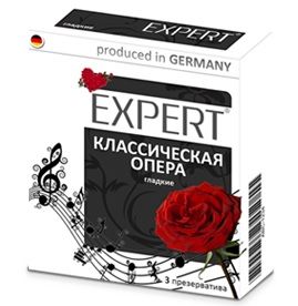 Гладкие презервативы Expert  Классическая опера  - 3 шт. - Expert - купить с доставкой в Салавате