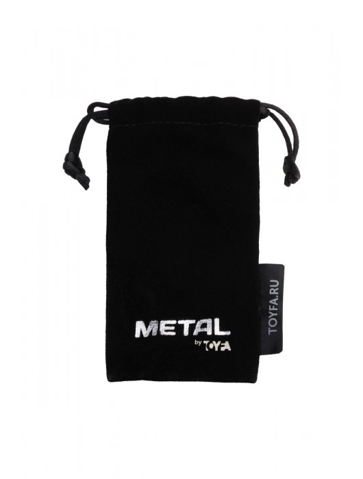 Серебристая коническая анальная пробка с красным кристаллом-сердечком - 7 см. - ToyFa - купить с доставкой в Салавате