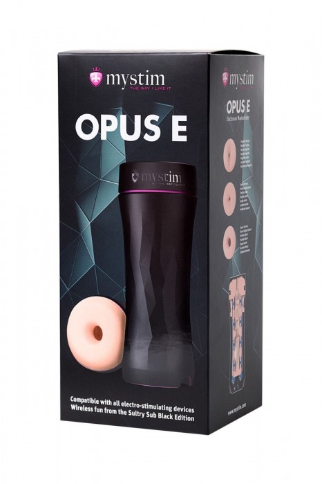 Мастурбатор-анус Opus E Donut с возможностью подключения электростимуляции - MyStim - купить с доставкой в Салавате