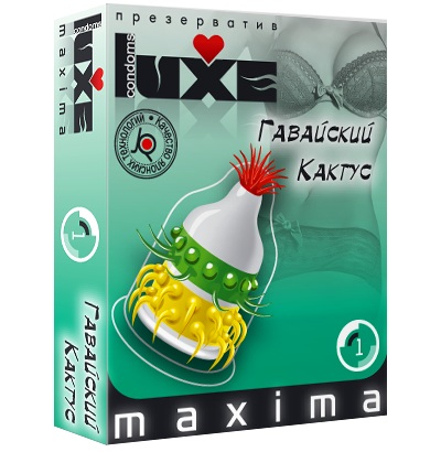 Презерватив LUXE Maxima  Гавайский Кактус  - 1 шт. - Luxe - купить с доставкой в Салавате