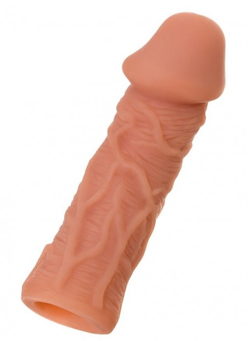 Телесная реалистичная насадка KOKOS Extreme Sleeve 05 с дополнительной стимуляцией - 12,7 см. - KOKOS - в Салавате купить с доставкой