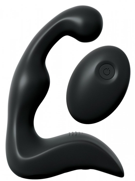 Черный вибромассажер простаты с пультом ДУ Control P-Spot Pro - Pipedream - в Салавате купить с доставкой