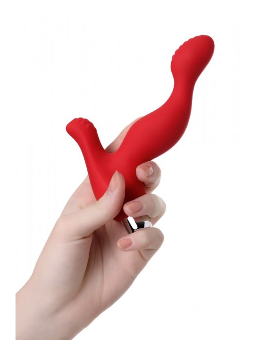 Красный силиконовый вибростимулятор простаты Proman - 12,5 см. - ToyFa - в Салавате купить с доставкой