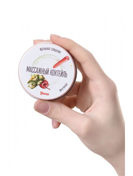 Массажная свеча «Массажный коктейль» с ароматом пина колады - 30 мл. - ToyFa - купить с доставкой в Салавате