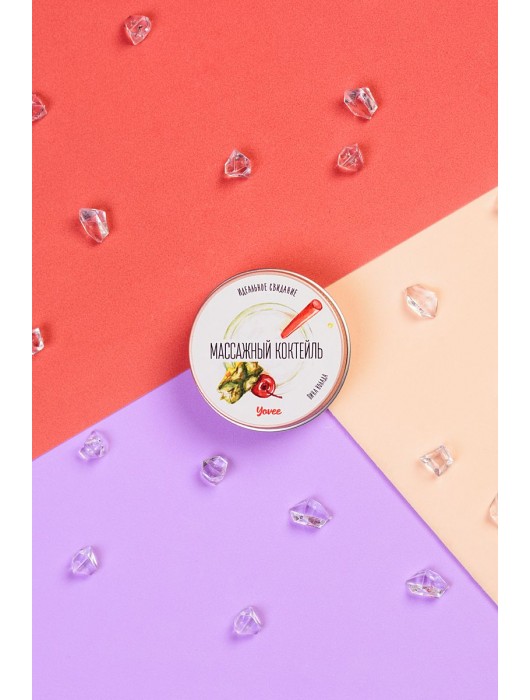 Массажная свеча «Массажный коктейль» с ароматом пина колады - 30 мл. - ToyFa - купить с доставкой в Салавате