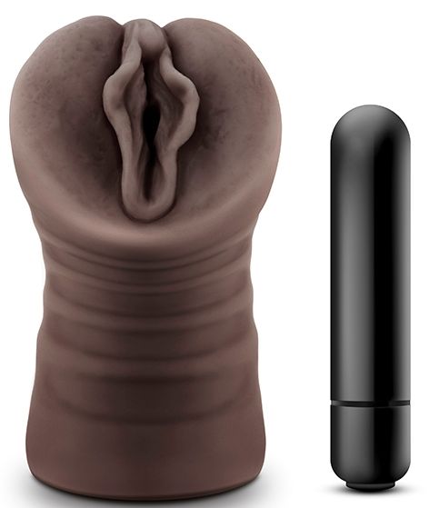 Коричневый мастурбатор-вагина Alexis - Blush Novelties - в Салавате купить с доставкой