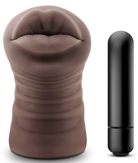 Коричневый мастурбатор-ротик Renee - Blush Novelties - в Салавате купить с доставкой