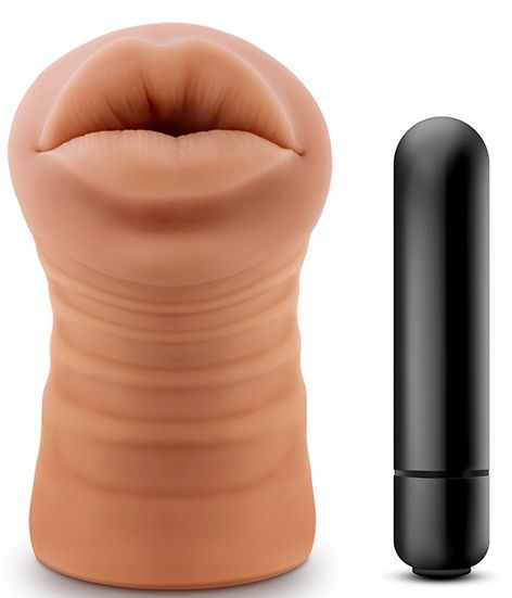 Кофейный мастурбатор-ротик Isabella - Blush Novelties - в Салавате купить с доставкой