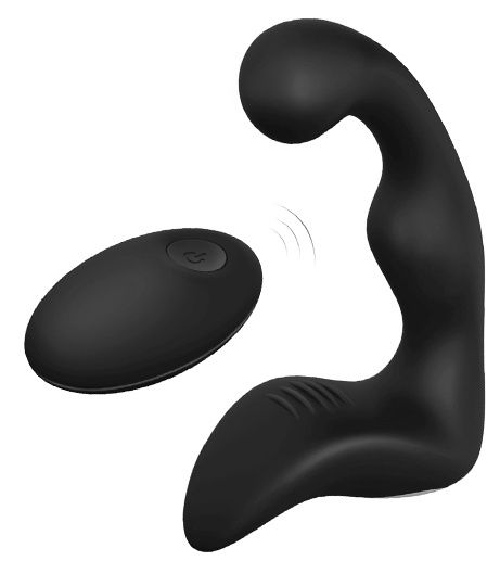 Черный вибромассажер простаты REMOTE BOOTY PLEASER - Dream Toys - в Салавате купить с доставкой