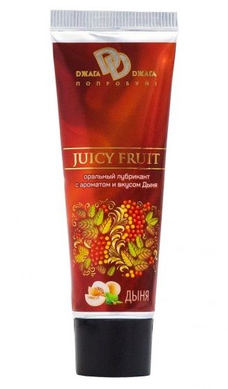 Интимный съедобный лубрикант JUICY FRUIT с ароматом дыни - 30 мл. - БиоМед - купить с доставкой в Салавате