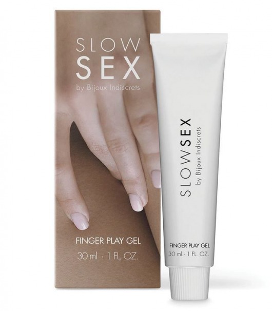 Гель для мастурбации с ароматом кокоса Slow Sex Finger Play Gel - 30 мл. - Bijoux Indiscrets - купить с доставкой в Салавате