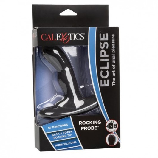 Чёрный вибромассажер простаты Eclipse Rocking Probe - 11,5 см. - California Exotic Novelties - в Салавате купить с доставкой