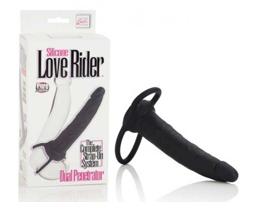 Насадка на пенис Silicone Love Rider Dual Penetrator для двойного проникновения - 14 см. - California Exotic Novelties - в Салавате купить с доставкой