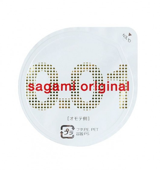 Супертонкий презерватив Sagami Original 0.01 - 1 шт. - Sagami - купить с доставкой в Салавате