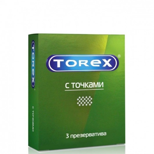 Текстурированные презервативы Torex  С точками  - 3 шт. - Torex - купить с доставкой в Салавате