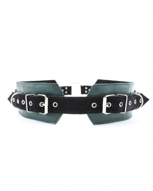 Изумрудный пояс Ladys Arsenal с колечками для крепления - БДСМ Арсенал - купить с доставкой в Салавате