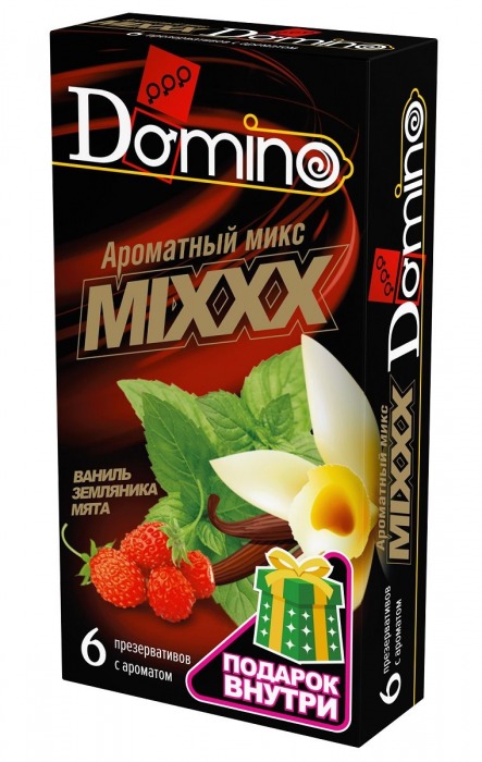 Ароматизированные презервативы DOMINO  Ароматный микс  - 6 шт. - Domino - купить с доставкой в Салавате