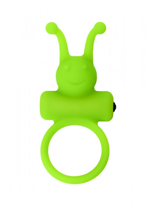 Зеленое эрекционное виброкольцо на пенис Cock Ring - A-toys - в Салавате купить с доставкой
