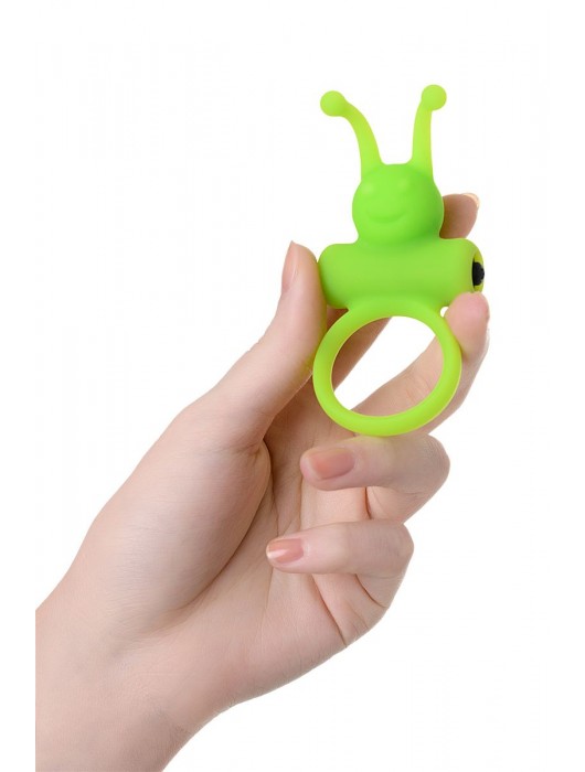 Зеленое эрекционное виброкольцо на пенис Cock Ring - A-toys - в Салавате купить с доставкой